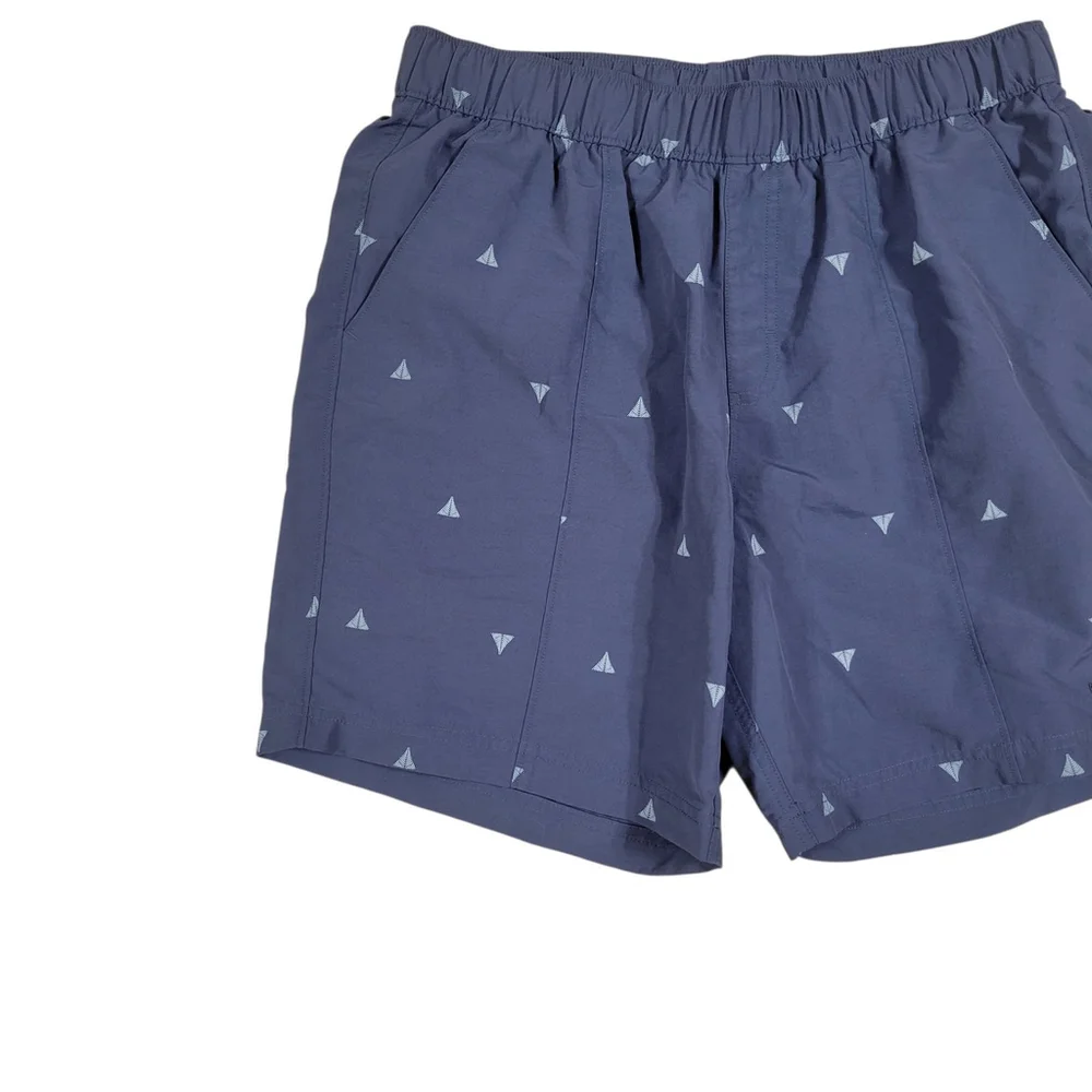 North Face Men's Pull-On Blue Trunks Shorts Size Medium Waist 32 Inseam 7